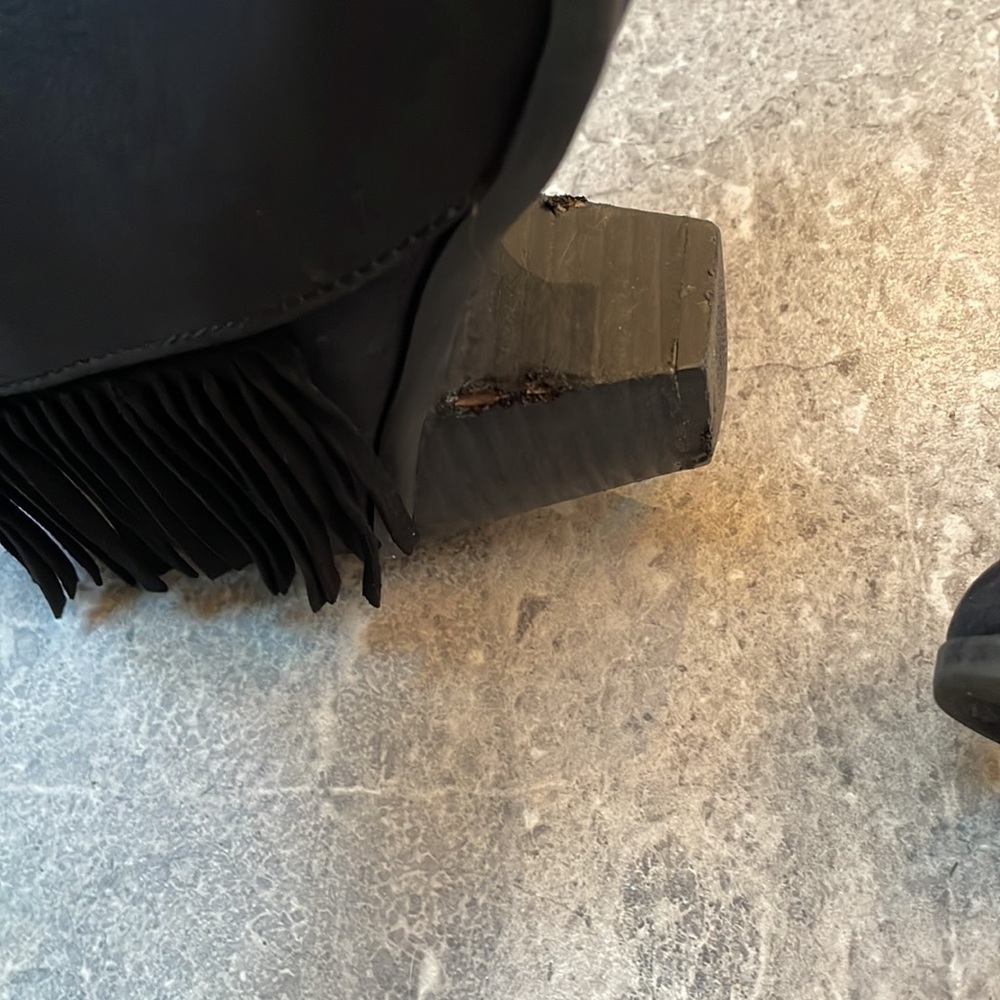 Bucco Fringe Heeled Booties - Picture 11 of 12